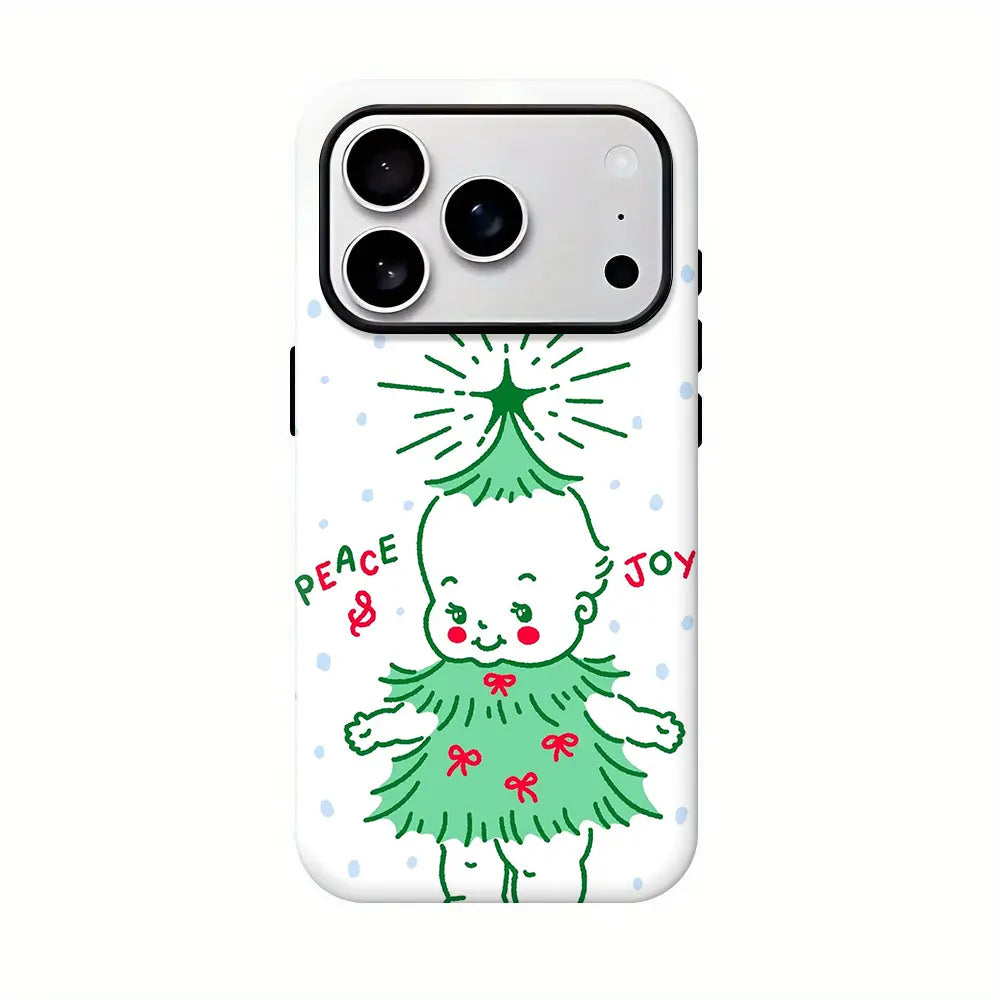 Kewpie Spooky Kitsch Halloween Toddler Phone Case Phone Case - Shock-Proof, Lightweight, Multi-Model Protection Cover Casing with Handle, Cellphone Casing Accessory for Iphone 11-17, Samsung S22-S26 (Check Sizes)