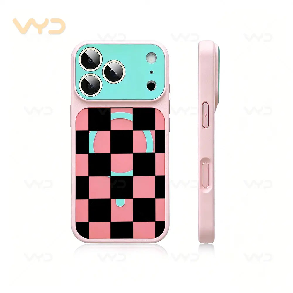 Checkerboard Black White Grid Phone Case - Fashion Minimalist Modern Line Design, Compatible with Iphone 17 Series (Pro Max, Air), 17, 16 Plus, 15, 14, 13, 12, 11 Pro Max, Ideal Gift, Accessories, Protective Covers, Decorative Smartphone Protector