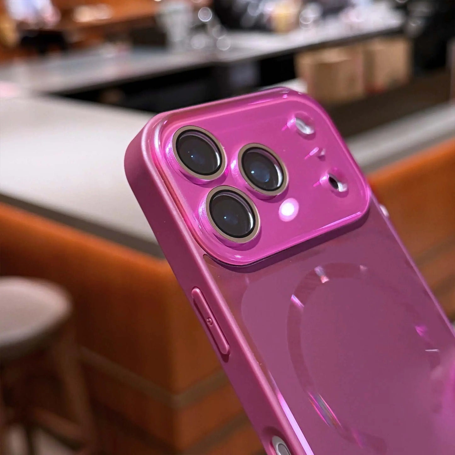 Premium Flowing Light Full Coverage Lens Phone Case for Iphone 13-17 Pro Max Magsafe Dustproof Magnetic Wireless Shockproof Protector for Girls & Boys ZT