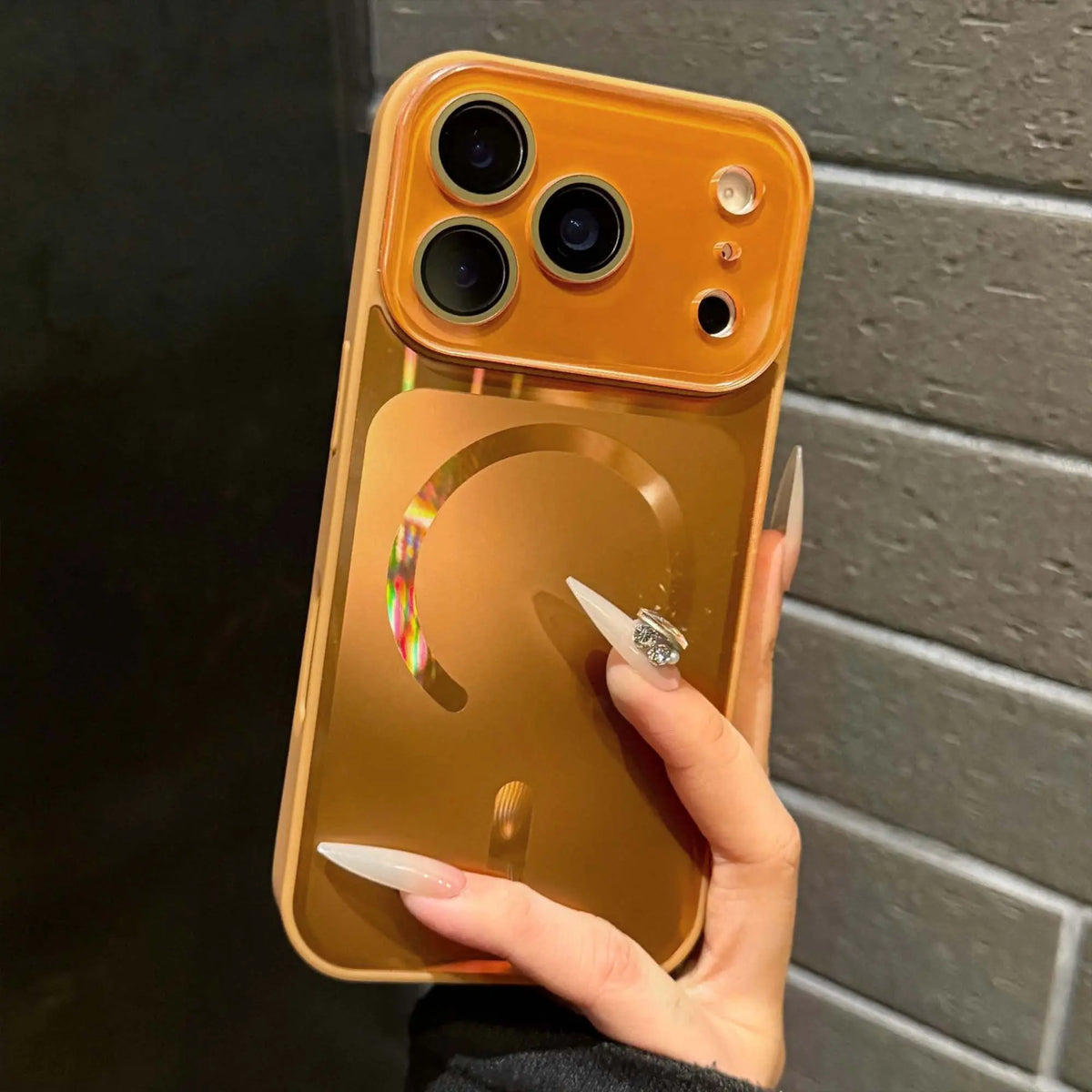 Premium Flowing Light Full Coverage Lens Phone Case for Iphone 13-17 Pro Max Magsafe Dustproof Magnetic Wireless Shockproof Protector for Girls & Boys ZT