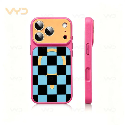 Checkerboard Black White Grid Phone Case - Fashion Minimalist Modern Line Design, Compatible with Iphone 17 Series (Pro Max, Air), 17, 16 Plus, 15, 14, 13, 12, 11 Pro Max, Ideal Gift, Accessories, Protective Covers, Decorative Smartphone Protector