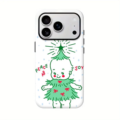 Kewpie Spooky Kitsch Halloween Toddler Phone Case Phone Case - Shock-Proof, Lightweight, Multi-Model Protection Cover Casing with Handle, Cellphone Casing Accessory for Iphone 11-17, Samsung S22-S26 (Check Sizes)