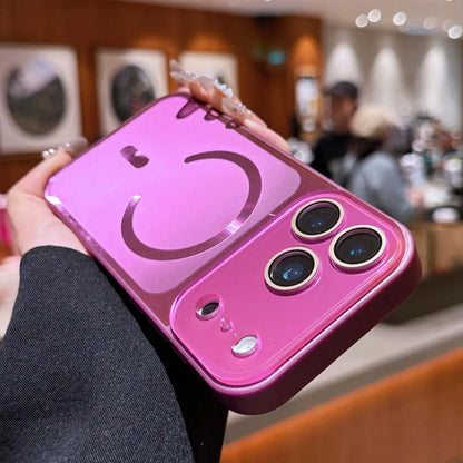Premium Flowing Light Full Coverage Lens Phone Case for Iphone 13-17 Pro Max Magsafe Dustproof Magnetic Wireless Shockproof Protector for Girls & Boys ZT