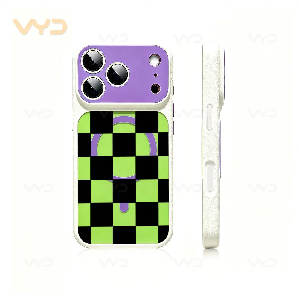 Checkerboard Black White Grid Phone Case - Fashion Minimalist Modern Line Design, Compatible with Iphone 17 Series (Pro Max, Air), 17, 16 Plus, 15, 14, 13, 12, 11 Pro Max, Ideal Gift, Accessories, Protective Covers, Decorative Smartphone Protector