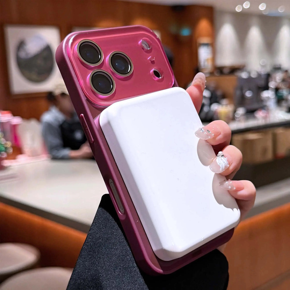 Premium Flowing Light Full Coverage Lens Phone Case for Iphone 13-17 Pro Max Magsafe Dustproof Magnetic Wireless Shockproof Protector for Girls & Boys ZT