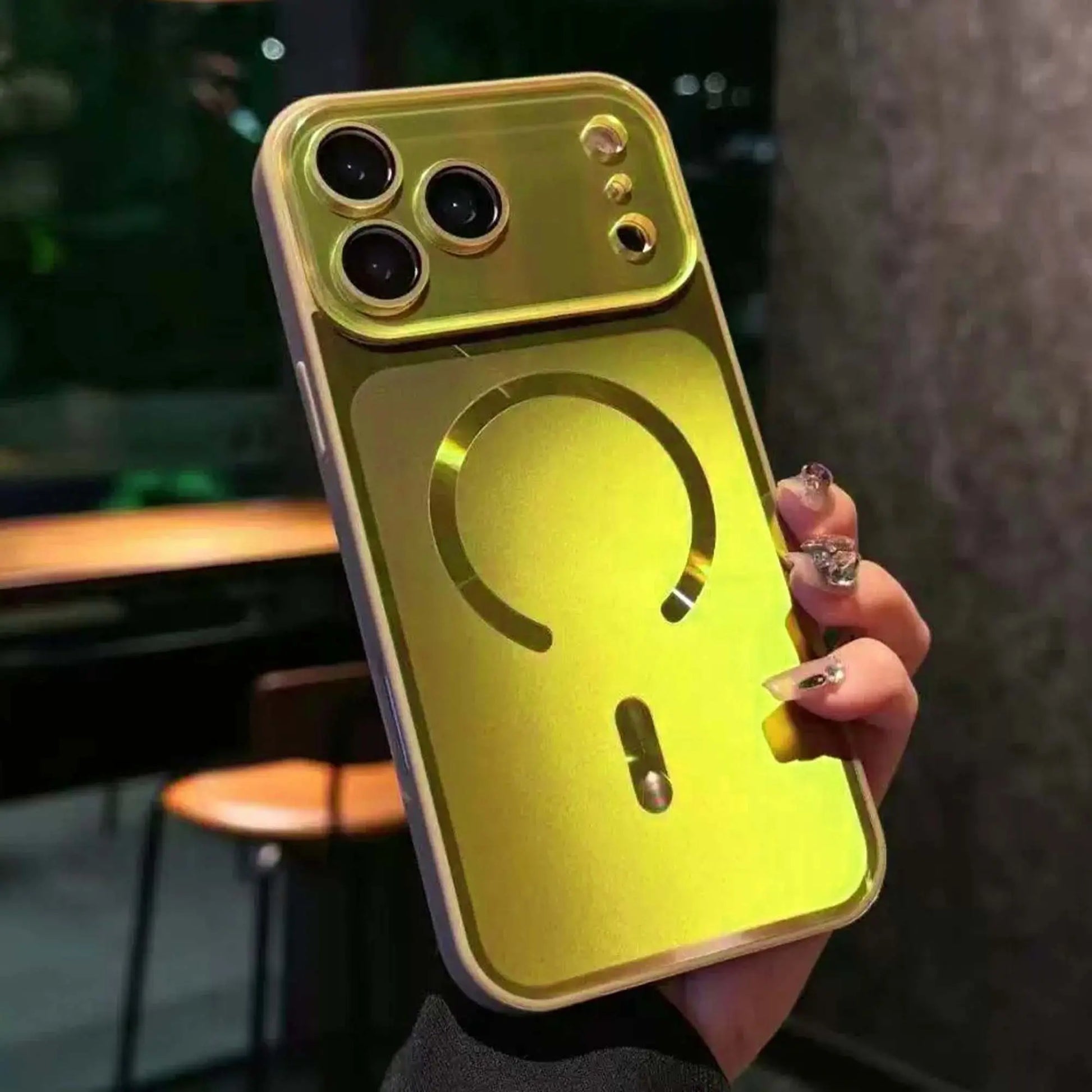 Premium Flowing Light Full Coverage Lens Phone Case for Iphone 13-17 Pro Max Magsafe Dustproof Magnetic Wireless Shockproof Protector for Girls & Boys ZT